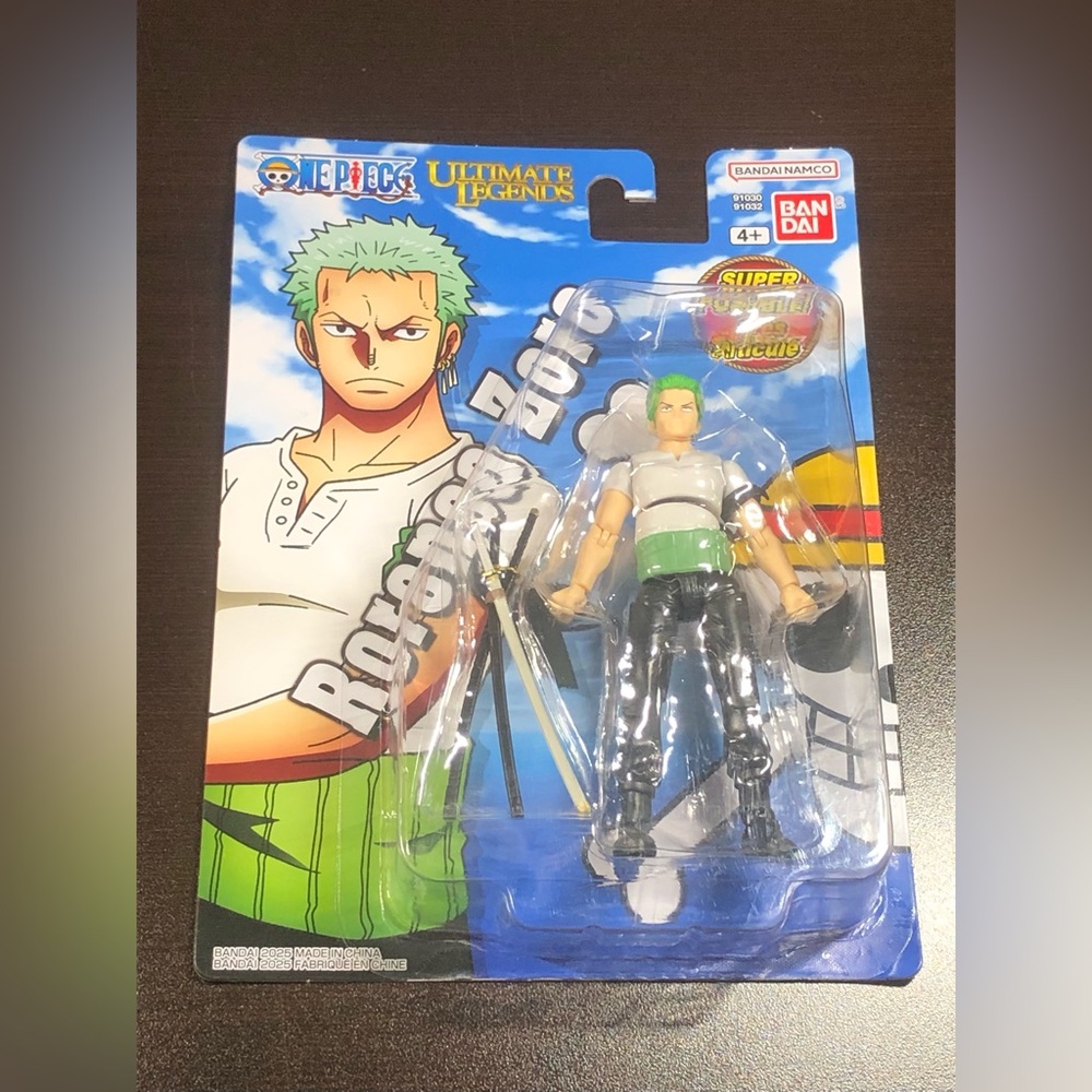One Piece Roronoa Zoro Ultimate Legends Action Figure Super Poseable Bandai